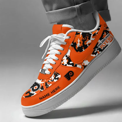 [SUPER SALE] NEW CUSTOMIZED NHL27 PPF PHILADELPHIA FLYERS AF1 SHOES