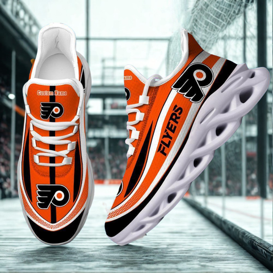 [SUPER SALE ] NEW CUSTOMIZED NHL27 BFS PHILADELPHIA FLYERS MAX SOUL SHOES