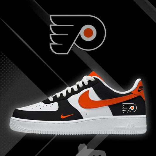 LIMITED EDITION - NEW CUSTOMIZED NHL27 PPF PHILADELPHIA FLYERS AF1 SHOES