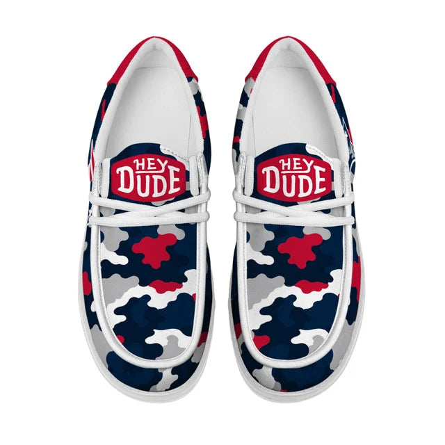 [SPECIAL OFFER] NEW CUSTOMIZED NFL27 NEP NEW ENGLAND PATRIOTS LOAFER SHOES