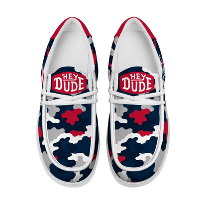 [SPECIAL OFFER] NEW CUSTOMIZED NFL27 NEP NEW ENGLAND PATRIOTS LOAFER SHOES