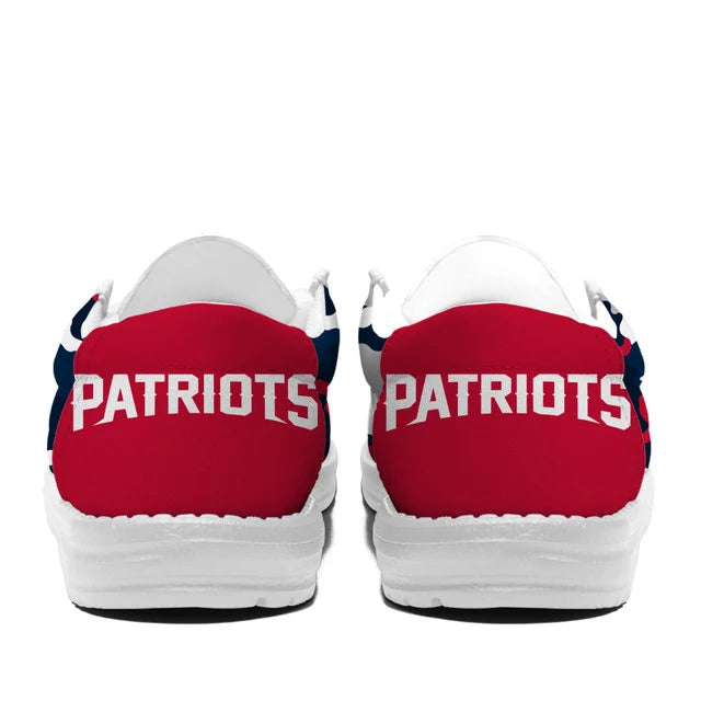 [SPECIAL OFFER] NEW CUSTOMIZED NFL27 NEP NEW ENGLAND PATRIOTS LOAFER SHOES
