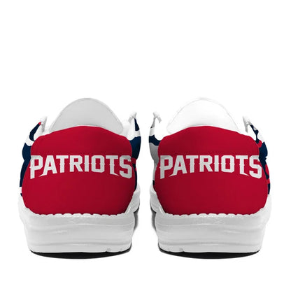 [SPECIAL OFFER] NEW CUSTOMIZED NFL27 NEP NEW ENGLAND PATRIOTS LOAFER SHOES