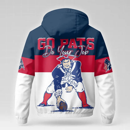 [SPECIAL OFFER] NEW CUSTOMIZED NFL27 NEP NEW ENGLAND PATRIOTS WINDBREAKER JACKET