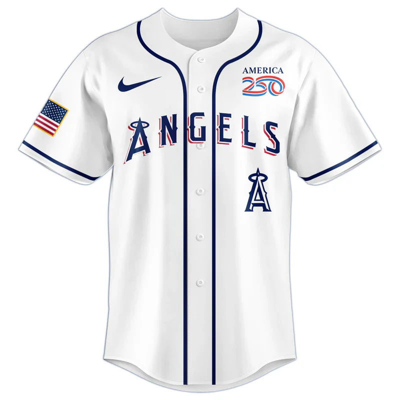 [FLASH SALE] NEW CUSTOMIZED MLB27 LAA LOS ANGELES ANGELS BASEBALL JERSEY