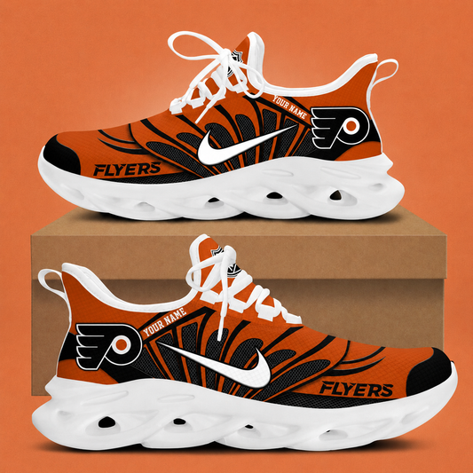 [SUPER SALE] NEW CUSTOMIZED NHL27 PPF PHILADELPHIA FLYERS CLUNKY SNEAKERS