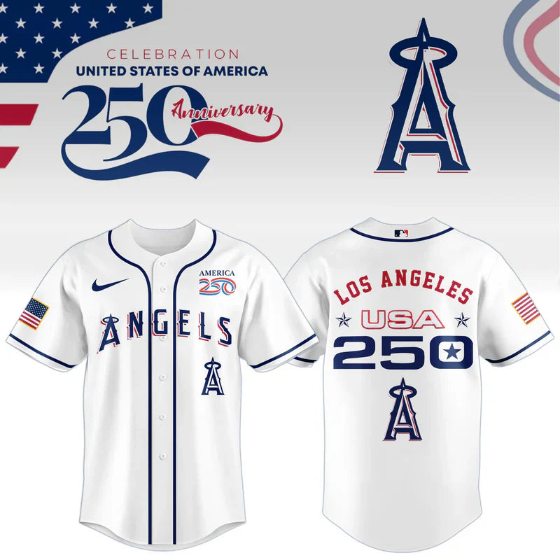 [FLASH SALE] NEW CUSTOMIZED MLB27 LAA LOS ANGELES ANGELS BASEBALL JERSEY