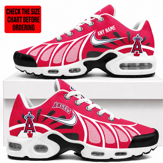 [FLASH SALE] NEW CUSTOMIZED MLB27 LAA LOS ANGELES ANGELS AIR MAX PLUS SNEAKERS