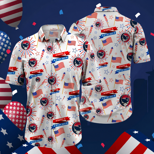 [SPECIAL OFFER] NEW CUSTOMIZED NFL27 NEP NEW ENGLAND PATRIOTS PATRIOTIC 250 USA HAWAIIAN SHIRT