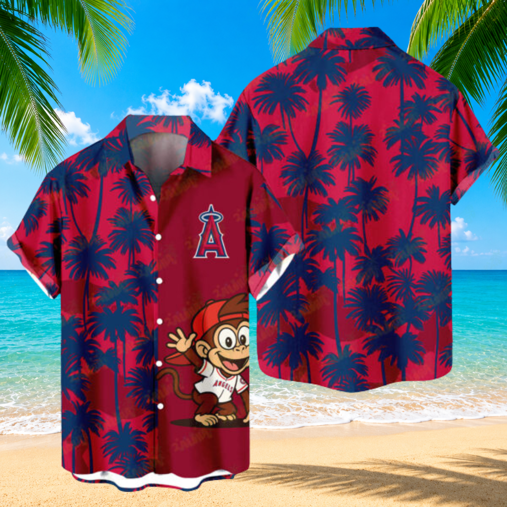 [FLASH SALE] NEW CUSTOMIZED MLB27 LAA LOS ANGELES ANGELS UNISEX HAWAIIAN SHIRT