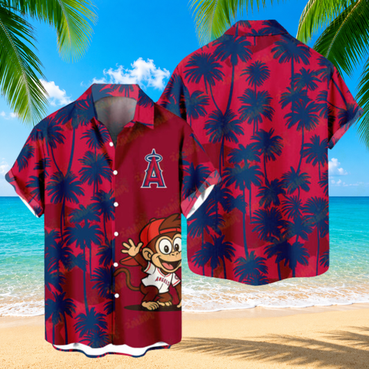 [FLASH SALE] NEW CUSTOMIZED MLB27 LAA LOS ANGELES ANGELS UNISEX HAWAIIAN SHIRT