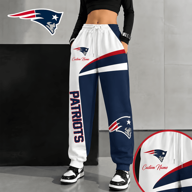 [SPECIAL OFFER] NEW CUSTOMIZED NFL27 NEP NEW ENGLAND PATRIOTS SWEATPANTS
