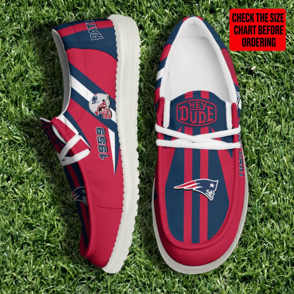 [SPECIAL OFFER] NEW CUSTOMIZED NFL27 NEP NEW ENGLAND PATRIOTS LOAFER SHOES