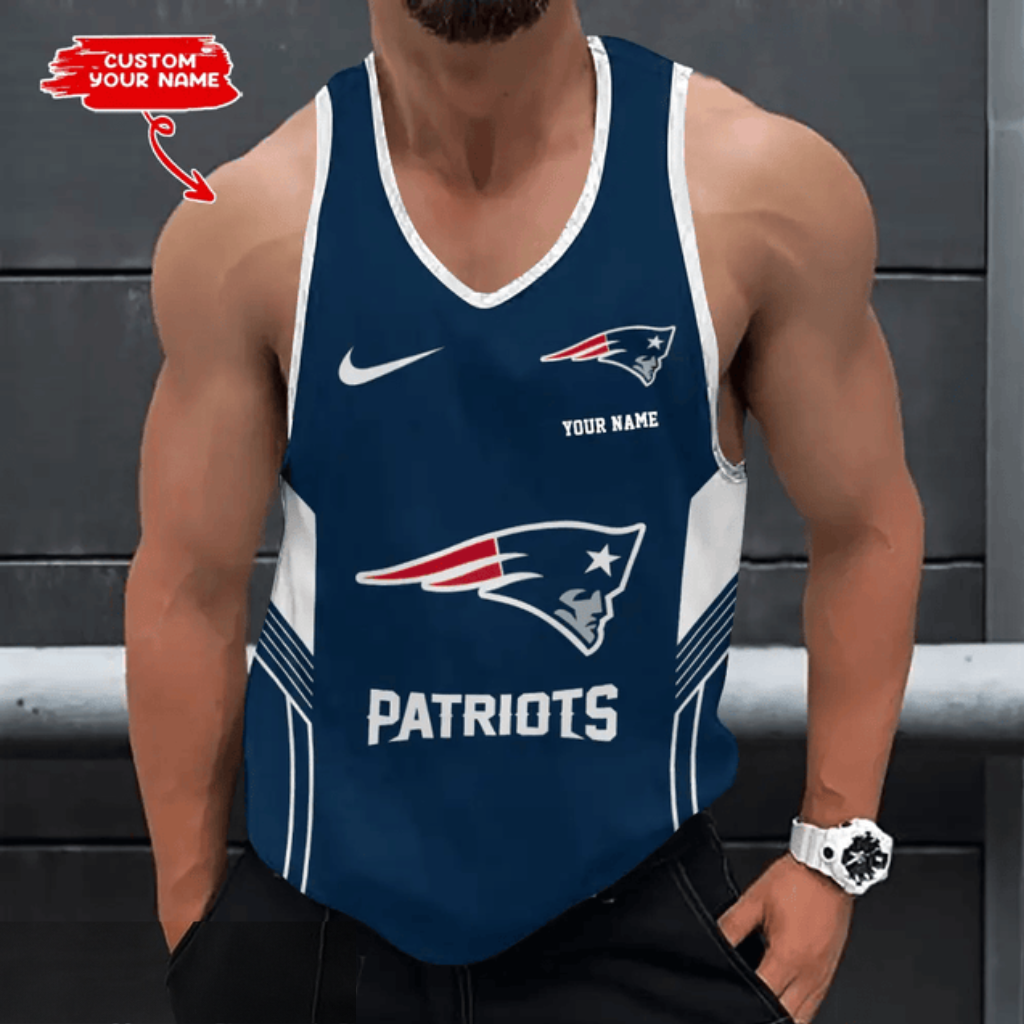 LIMITED EDITION - NEW CUSTOMIZED NFL27 NEP NEW ENGLAND PATRIOTS UNISEX TANK TOP