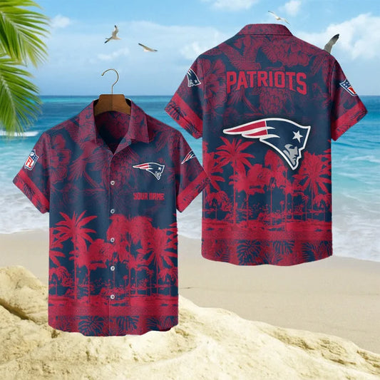[SPECIAL OFFER] NEW CUSTOMIZED NFL27 NEP NEW ENGLAND PATRIOTS UNISEX HAWAIIAN SHIRT