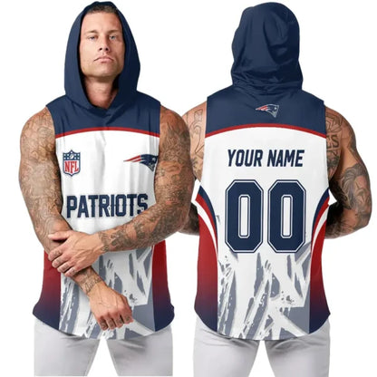 [SPECIAL OFFER] NEW CUSTOMIZED NFL27 NEP NEW ENGLAND PATRIOTS HOODED TANK TOP