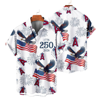 [FLASH SALE] NEW CUSTOMIZED MLB27 LAA LOS ANGELES ANGELS UNISEX HAWAIIAN SHIRT