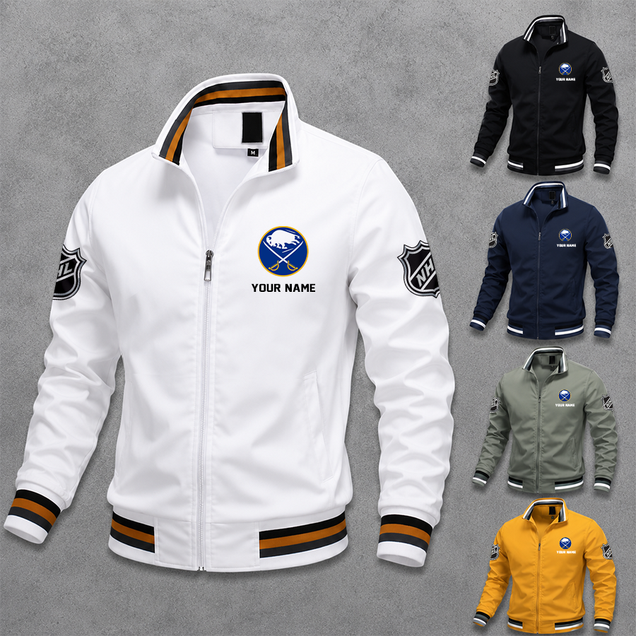 [SUPER SALE] NEW CUSTOMIZED NHL28 BFS BUFFALO SABRES MULTICOLOR MEN'S CASUAL JACKET