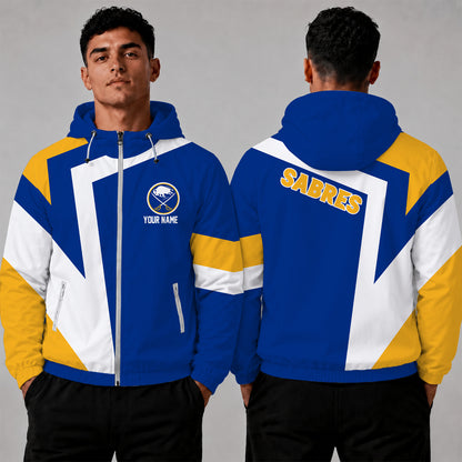 [SUPER SALE] NEW CUSTOMIZED NHL28 BFS BUFFALO SABRES WINDBREAKER JACKET