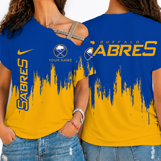 [SUPER SALE] NEW CUSTOMIZED NHL28 BFS BUFFALO SABRES SHOULDER SHIRT