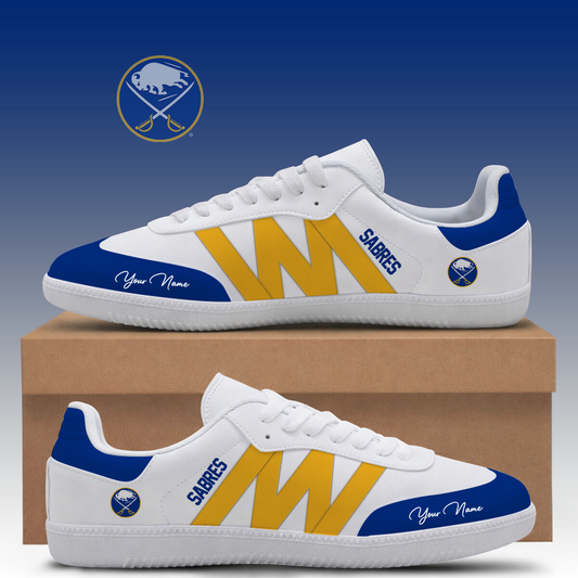 [SUPER SALE] NEW CUSTOMIZED NHL28 BFS BUFFALO SABRES CLASSIC SNEAKERS