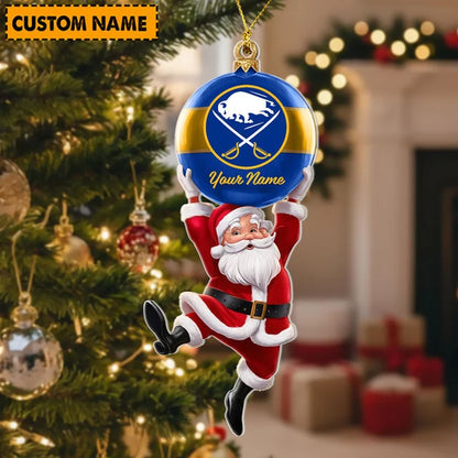 [SUPER SALE] NEW CUSTOMIZED NHL28 BFS BUFFALO SABRES CHRISTMAS ACRYLIC ORNAMENT