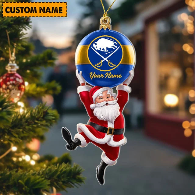 [SUPER SALE] NEW CUSTOMIZED NHL28 BFS BUFFALO SABRES CHRISTMAS ACRYLIC ORNAMENT