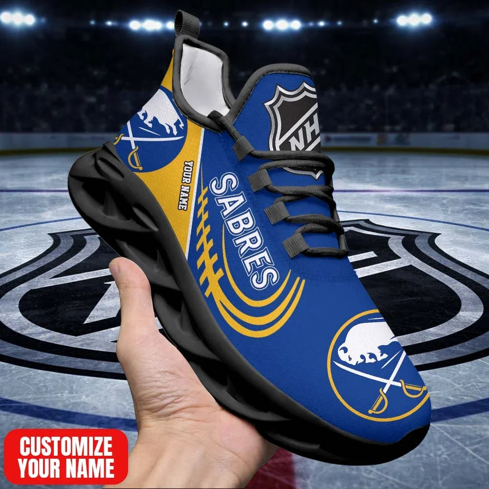 [SUPER SALE] NEW CUSTOMIZED NHL28 BFS BF SABRES PREMIUM CLUNKY SNEAKERS