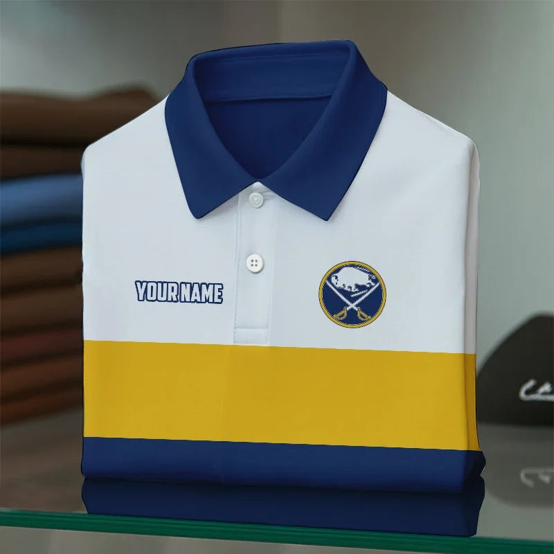 [SUPER SALE] NEW CUSTOMIZED NHL28 BFS BUFFALO SABRES POLO SHIRT