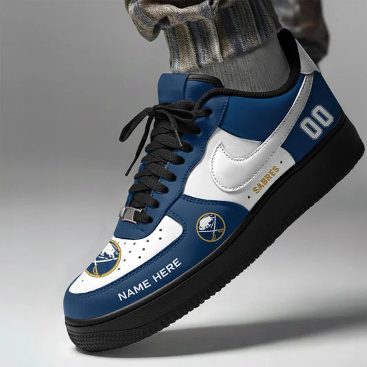 [SUPER SALE] NEW CUSTOMIZED NHL28 BFS BUFFALO SABRES AF1 SHOES