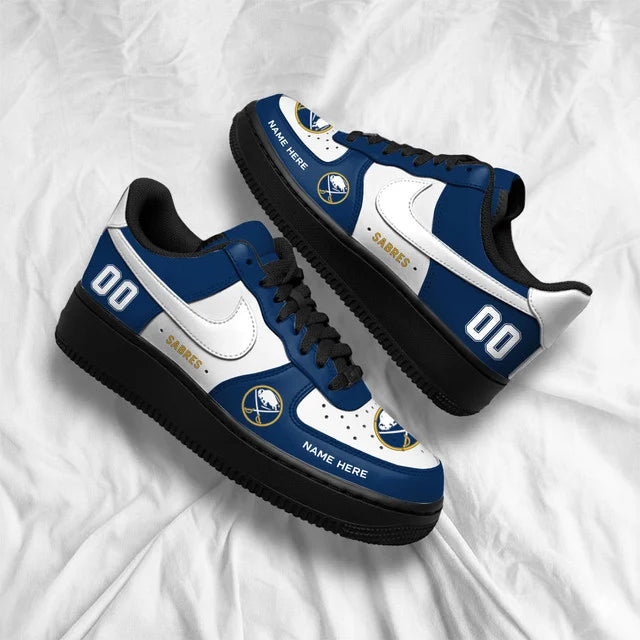 [SUPER SALE] NEW CUSTOMIZED NHL28 BFS BUFFALO SABRES AF1 SHOES