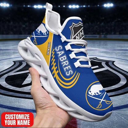 [SUPER SALE] NEW CUSTOMIZED NHL28 BFS BF SABRES PREMIUM CLUNKY SNEAKERS