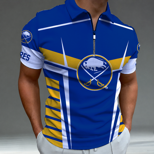 [SUPER SALE] NEW CUSTOMIZED NHL28 BFS BUFFALO SABRES POLO SHIRT
