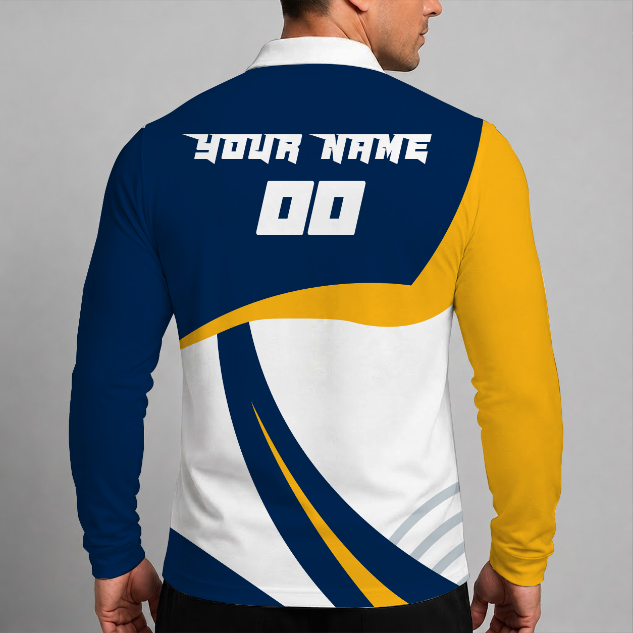[SUPER SALE] NEW CUSTOMIZED NHL28 BFS BUFFALO SABRES MEN LONG SLEEVE POLO