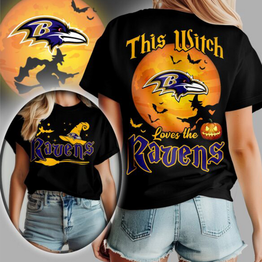 [SPECIAL OFFER] NEW CUSTOMIZED NFL28 BTR BALTIMORE RAVENS  HALLOWEEN T-SHIRT, HOODIE & ZIP HOODIE
