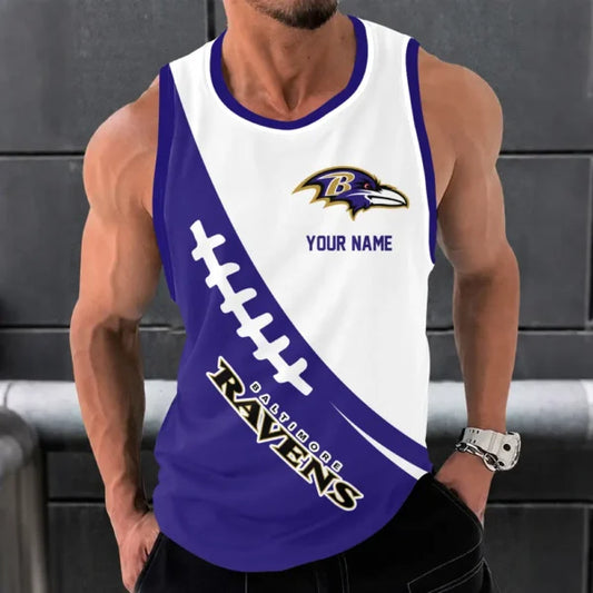 [SPECIAL OFFER] NEW CUSTOMIZED NFL28 BTR BALTIMORE RAVENS UNISEX TANK TOP