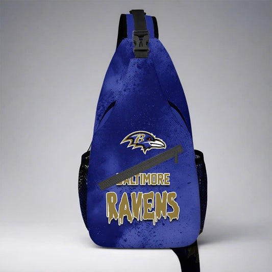 [SPECIAL OFFER] NEW CUSTOMIZED NFL28 BTR BALTIMORE RAVENS SLING BAG