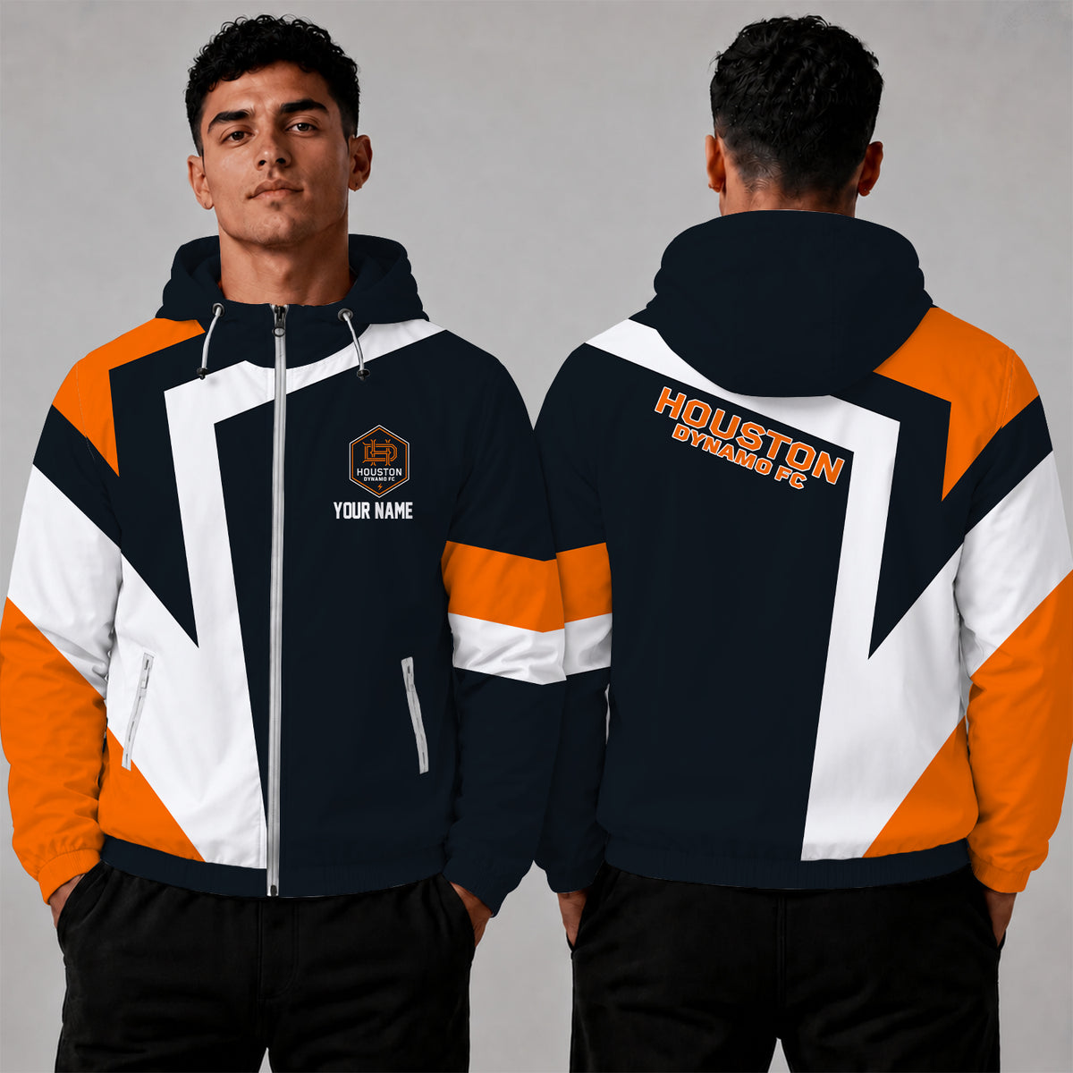 [FAN EXCLUSIVE] NEW CUSTOMIZED MLS28 HDF HOUSTON DYNAMO FC WINDBREAKER JACKET