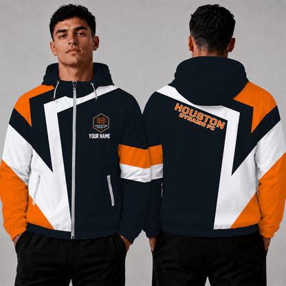 [FAN EXCLUSIVE] NEW CUSTOMIZED MLS28 HDF HOUSTON DYNAMO FC WINDBREAKER JACKET