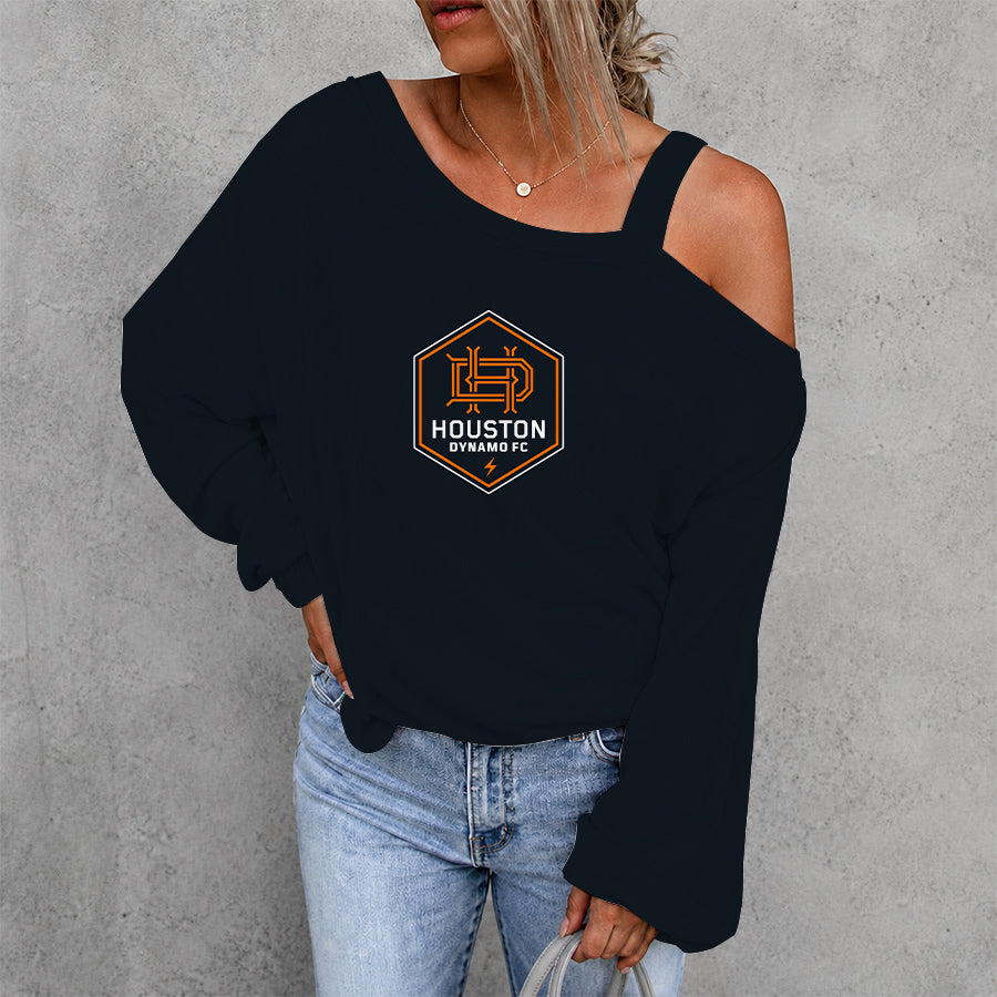 [FAN EXCLUSIVE] NEW CUSTOMIZED MLS28 HDF HOUSTON DYNAMO FC DROP SHOULDER SWEATSHIRT