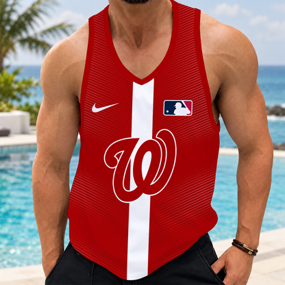 [FLASH SALE] NEW CUSTOMIZED MLB28 WNS WASHINGTON NATIONALS UNISEX TANK TOP