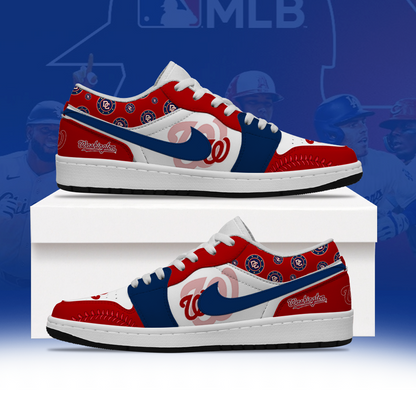 [FLASH SALE] NEW CUSTOMIZED MLB28 WNS WASHINGTON NATIONALS AIR JORDAN LOW SHOES
