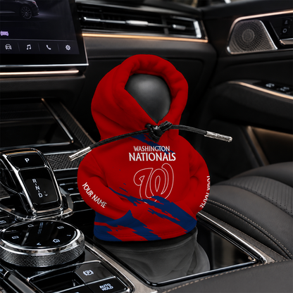 [FLASH SALE] NEW CUSTOMIZED MLB28 WNS WASHINGTON NATIONALS AUTOMOTIVE HOODIE SHIFT KNOB COVER