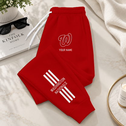 [FLASH SALE] NEW CUSTOMIZED MLB28 WNS WASHINGTON NATIONALS SWEATPANTS