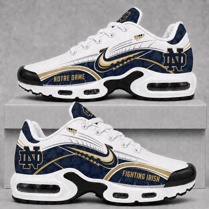 [FAN FAVORITE] NEW CUSTOMIZED NCAA FBS28 NFI NOTRE DAME FIGHTING IRISH AIR MAX PLUS SNEAKERS