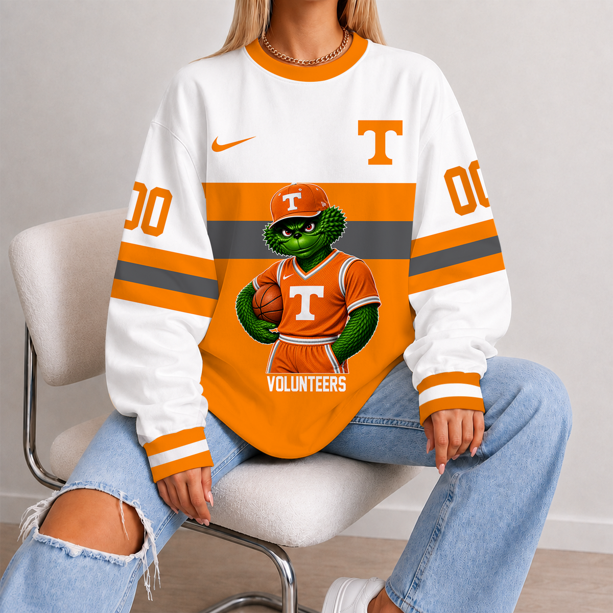 [FAN FAVORITE] NEW CUSTOMIZED NCAA MAM28 TNV TENNESSEE VOLUNTEERS STRAPPY UNISEX SWEATSHIRT