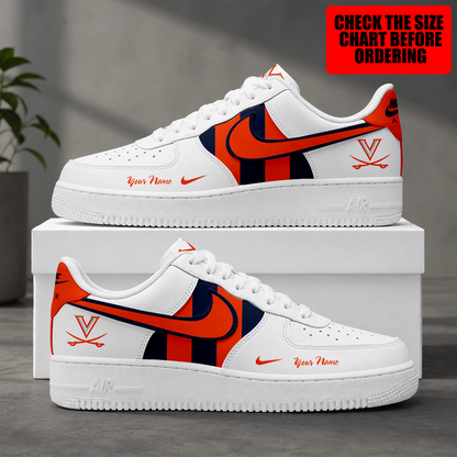 [FAN FAVORITE] NEW CUSTOMIZED NCAA CWS28 VIC VIRGINIA CAVALIERS AF1 SHOES