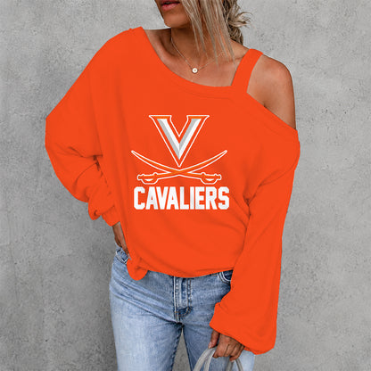 [FAN FAVORITE] NEW CUSTOMIZED NCAA CWS28 VIC VIRGINIA CAVALIERS DROP SHOULDER SWEATSHIRT