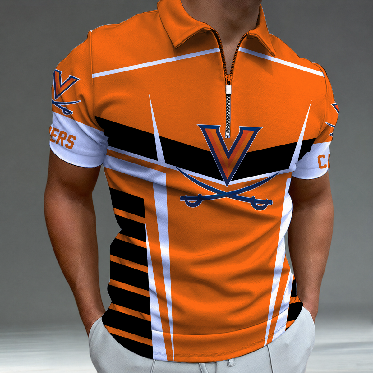 [FAN FAVORITE] NEW CUSTOMIZED NCAA CWS28 VIC VIRGINIA CAVALIERS POLO SHIRT