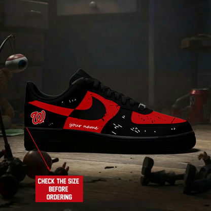 [FLASH SALE] NEW CUSTOMIZED MLB28 WNS WASHINGTON NATIONALS AF1 SHOES